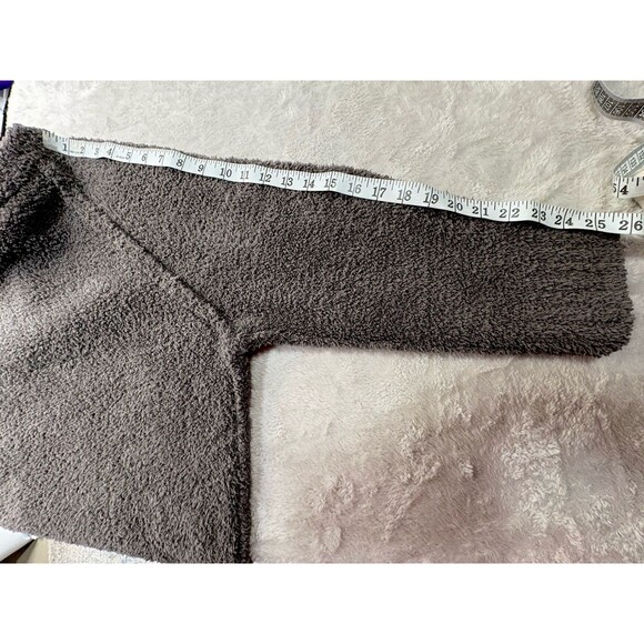 Altar’d State Oversized Sherpa Teddy Crewneck Pullover Sweater Women’s XL Taupe - Picture 7 of 9